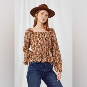 Boho Floral Women's Blouse